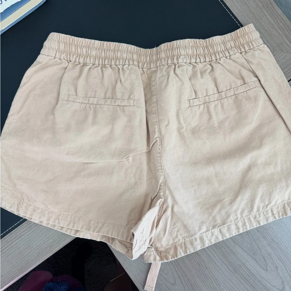 Light Orange J Crew Seaside Linen Short - M